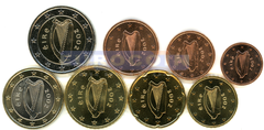Ирландия набор евро 2002 UNC