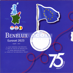 Бенилюкс набор евро 2023 (3 х 8 монет)