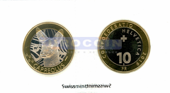 Швейцария 10 франков 2019 Европейская косуля