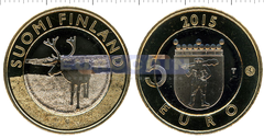 Финляндия 5 евро 2015 Лапландия VI