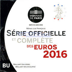 Франция набор евро 2016 BU (8 монет) 