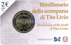 Италия 2 евро 2017 Тит Ливио BU