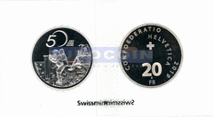 Швейцария 20 франков 2019 Первый человек на Луне