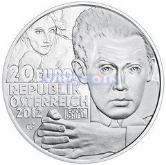 Австрия 20 евро 2012 Эгон Шиле