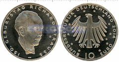 Германия 10 евро 2014 Рихард Георг Штраус