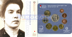 Италия набор евро 2021 BU (9 монет)