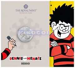 Великобритания 50 пенсов 2026 Комикс «Деннис-угроза»