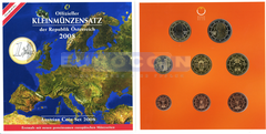 Австрия набор евро 2008 BU (8 монет)
