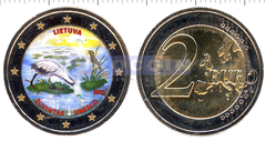 Литва 2 евро 2021 Заповедник Зувинтас (C)