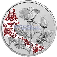 Австрия 10 евро 2021 Роза PROOF