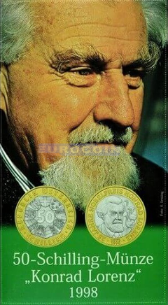 Австрия 50 шиллигов 1998 Конрад Лоренц BU
