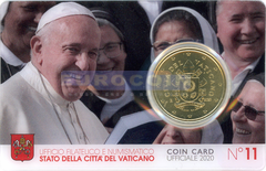 Ватикан 50 центов 2020 BU