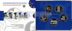 Германия набор 10 евро 2015 (5 монет)