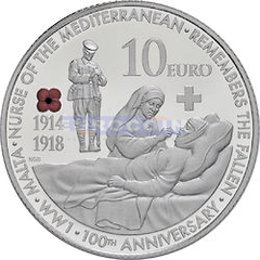 Мальта 10 евро 2014 Первая мировая война