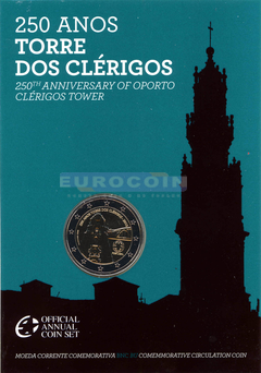 Португалия 2 евро 2013 башня Клеригуш BU