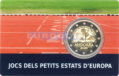 Андорра 2 евро 2021 Игры малых государств Европы PROOF