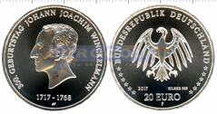 Германия 20 евро 2017 Иоганн Винкельманн