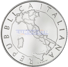 Италия 5 Евро 2020 Регионы Италии