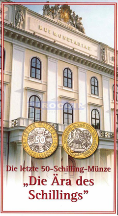Австрия 50 шиллигов 2001 Эпоха Шиллинга BU