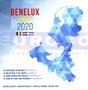Бенилюкс набор евро 2020 (3 х 8 монет)