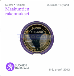 Финляндия 5 евро 2012 Уусимаа II PROOF