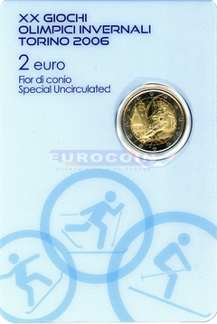 Италия 2 евро 2006 Олимпиада в Турине BU