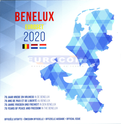 Бенилюкс набор евро 2020 (3 х 8 монет)