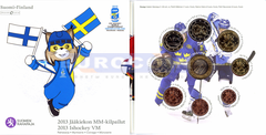 Финляндия набор евро 2013 BU Хоккей (9 монет)