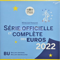 Франция набор евро 2022 BU (8 монет)