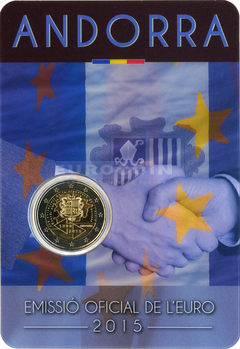 Андорра 2 евро 2015 Таможенный союз BU