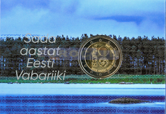 Эстония 2 евро 2018, 100 лет Республике BU