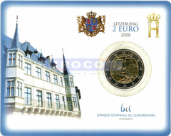 Люксембург 2 евро 2008 Замок Берг BU