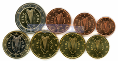 Ирландия набор евро 2004 UNC