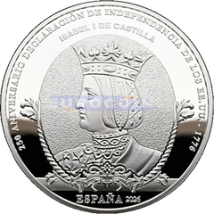 Испания 10 евро 2026 Изабелла I Кастильская