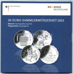 Германия набор 20 евро 2023 (4 монет) PROOF