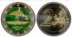 Латвия 2 евро 2015 Аист (C) II