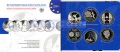 Германия набор 10 евро 2009 (6 монет)