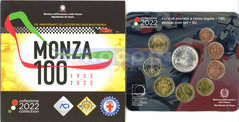 Италия набор евро 2022 BU (9 монет)