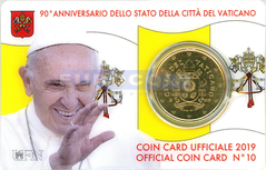 Ватикан 50 центов 2019 BU
