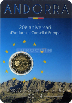 Андорра 2 евро 2014 Андорра в Совете Европы BU