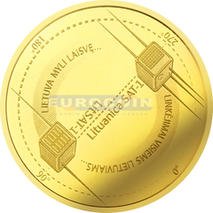 Литва 5 евро 2018 Спутник