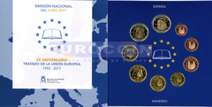 Испания набор евро 2017 BU (9 монет)