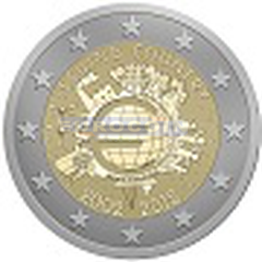 Набор монет 17 x 2 евро 2012, 10 лет евро