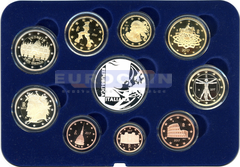Италия набор евро 2017 PROOF (10 монет)