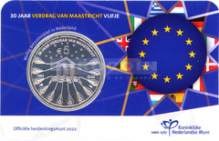 Нидерланды 5 евро 2022 Маастрихтский договор