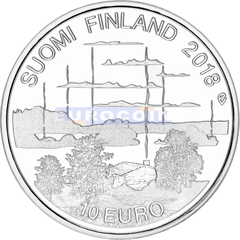 Финляндия 10 Евро 2018 Финская сауна