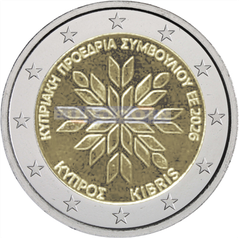 Кипр 2 евро 2026 Президентство ЕС