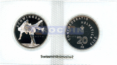 Швейцария 20 франков 2013 Борьба