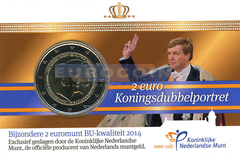 Нидерланды 2 евро 2014 Король Виллем и Беатрикс BU