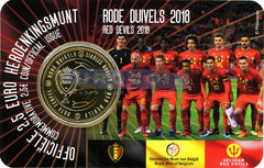 Бельгия 2,5 евро 2018 Красные дьяволы